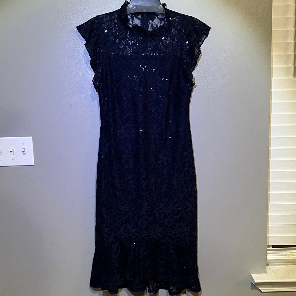 Elegant Black Lace Dress